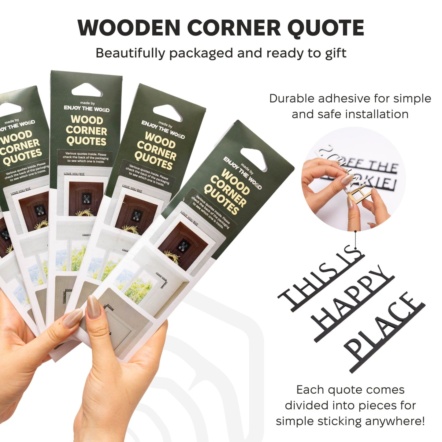 Wooden Corner Quote – More Jesus Less Drama